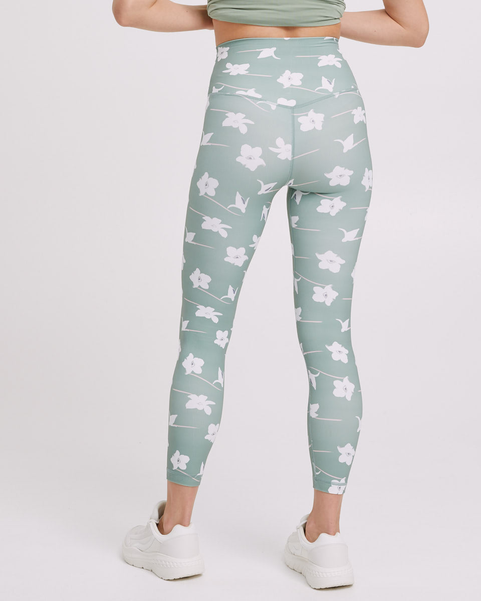 Postpartum Activewear Leggings - Khaki - Peachymama Australia 2