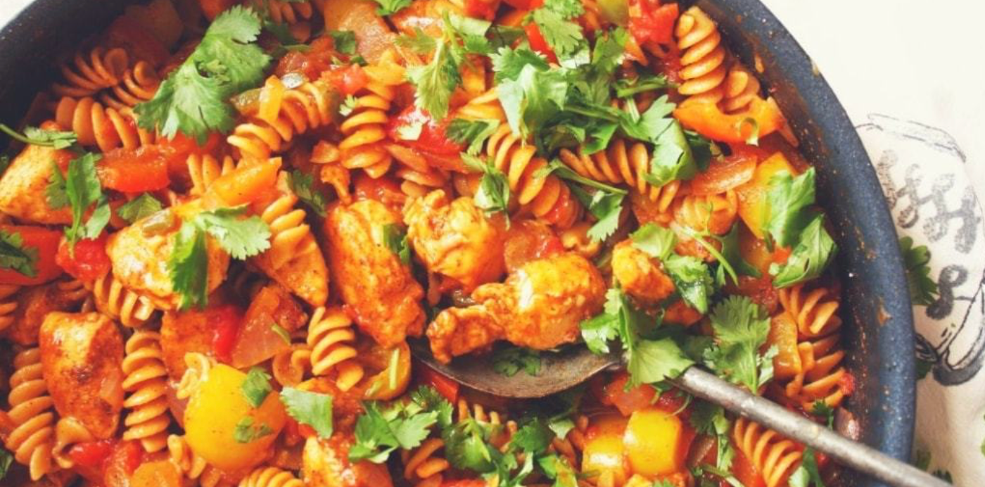Mexican-Style Single Skillet Chicken and Pasta