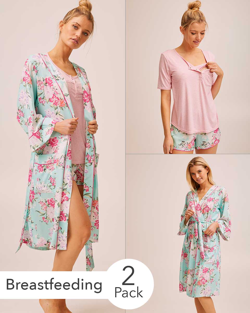 Nursing Pyjama &amp; Robe Bundle