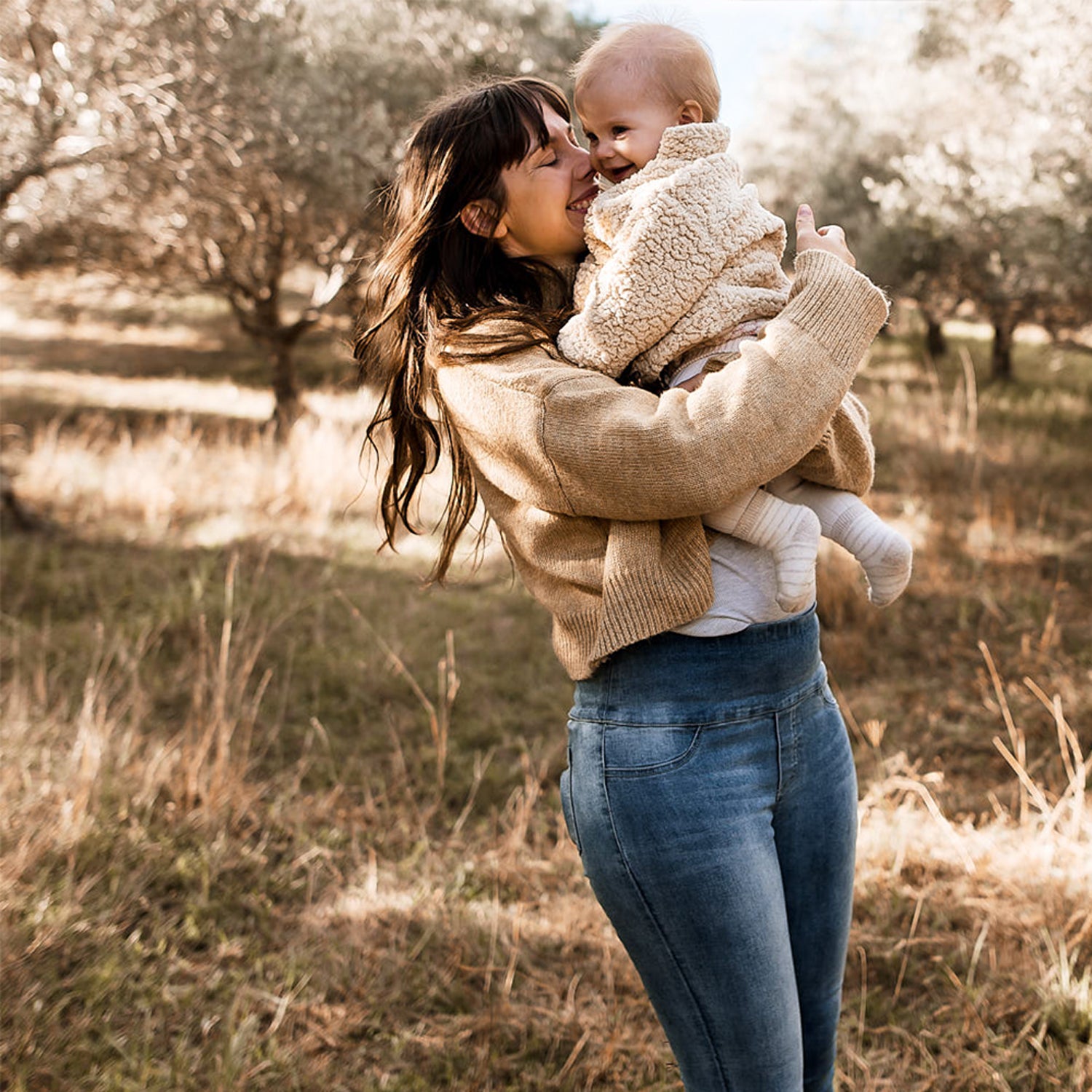 Postpartum Stretch Jean - Washed Denim