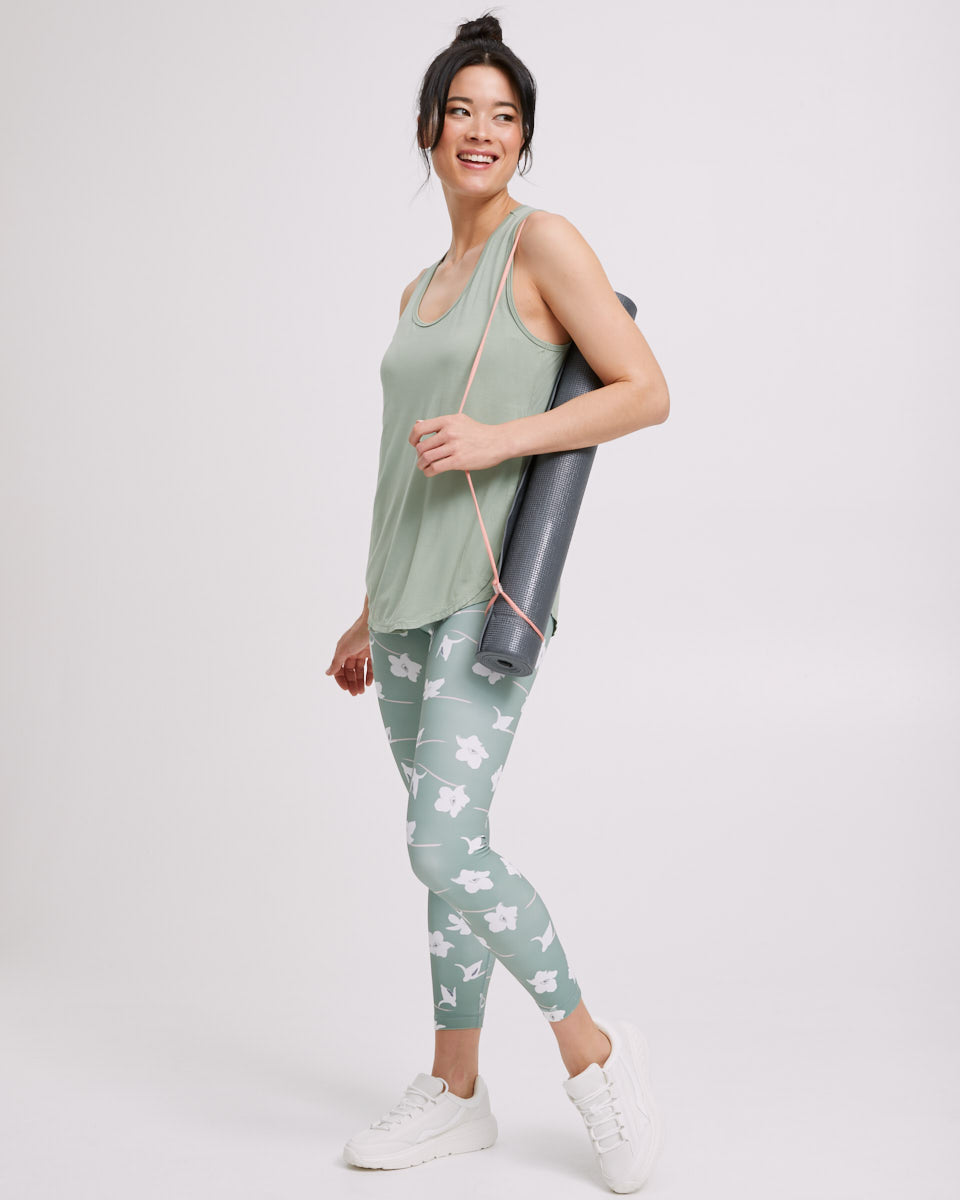 Postpartum Activewear Leggings - Khaki - Peachymama Australia 4