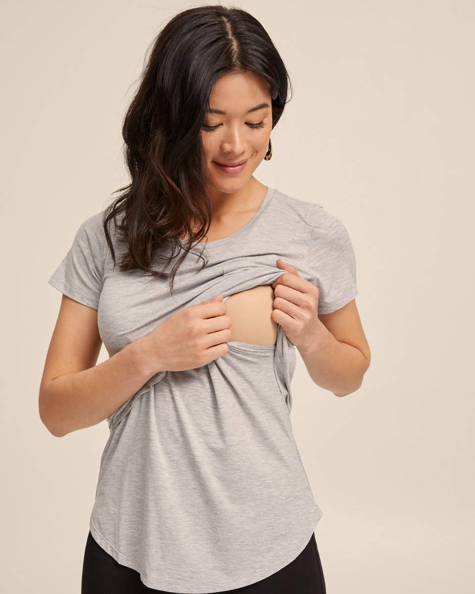 Organic Postpartum Leggings &amp; Nursing Tee Bundle