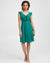 Tie Front Nursing Dress - Evergreen - Peachymama - 1