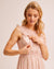 Sheer Ruffle Nursing Dress - Blush Floral by Peachymama Australia 2
