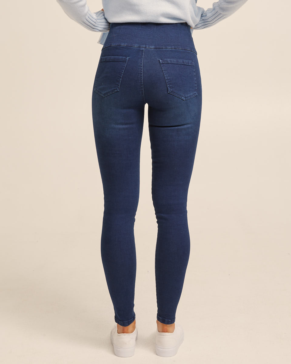 Post Pregnancy Stretch Jeans - Indigo – Peachymama