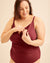 Wrap Nursing Swimsuit - Ruby Wine - Peachymama