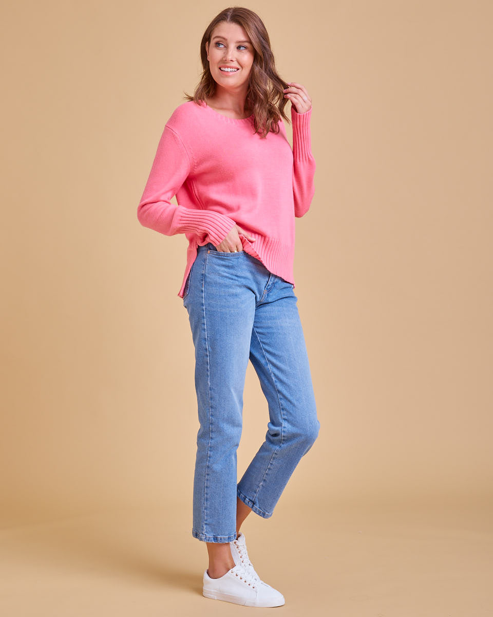 Nursing Knit Sweater - Pink - Peachymama