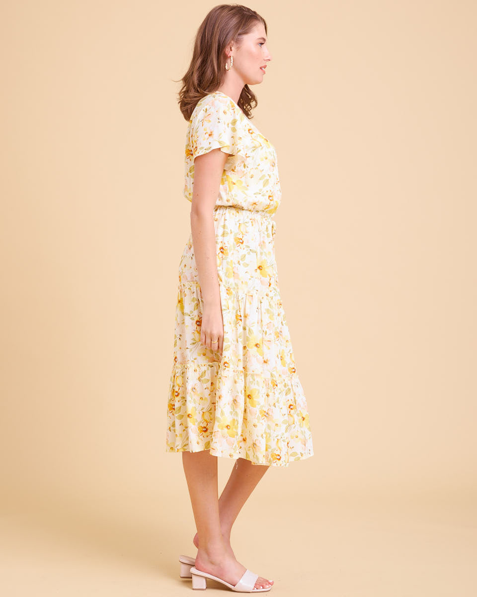 Honeysuckle Midi Nursing Dress - Honeysuckle