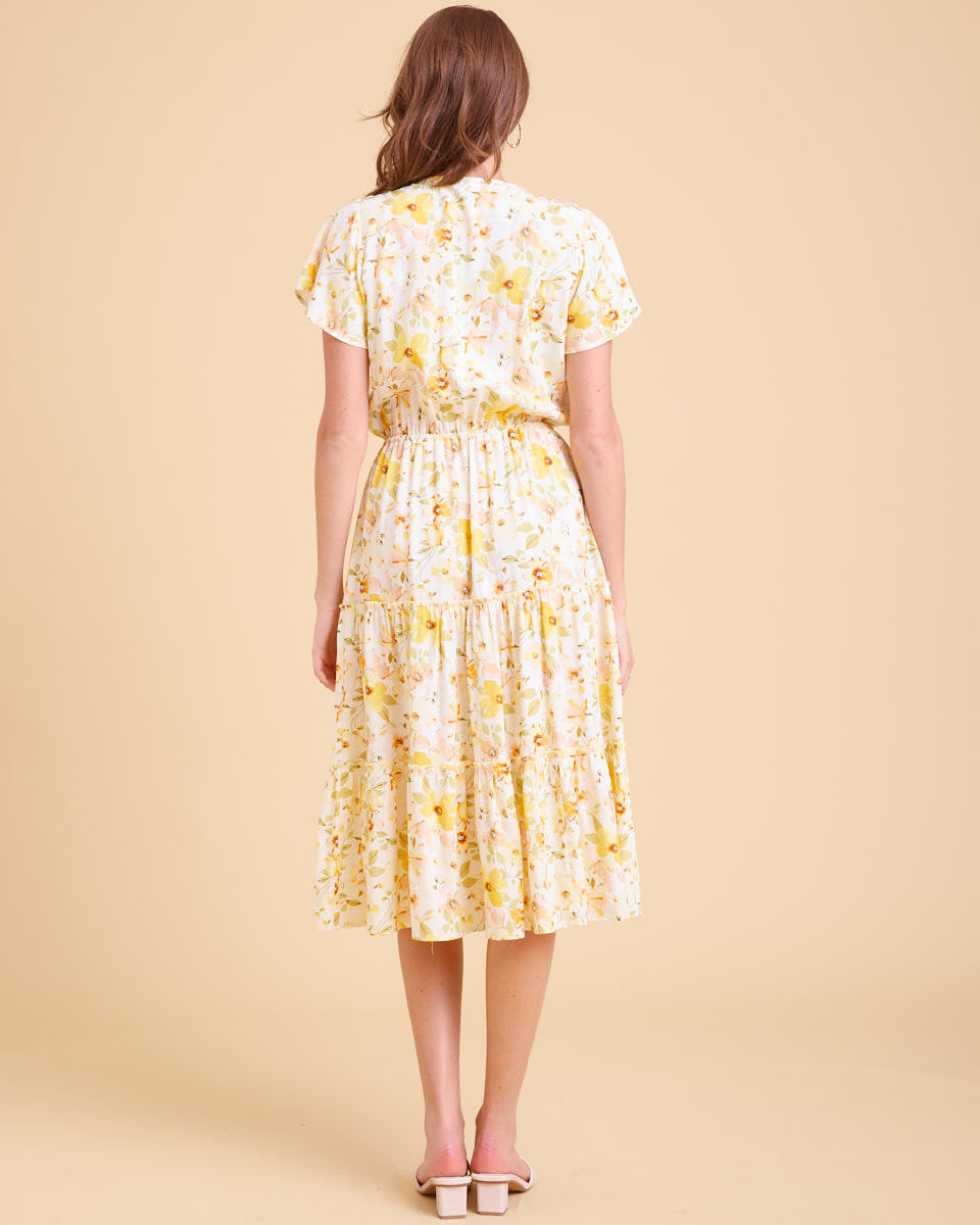 Honeysuckle Midi Nursing Dress - Honeysuckle