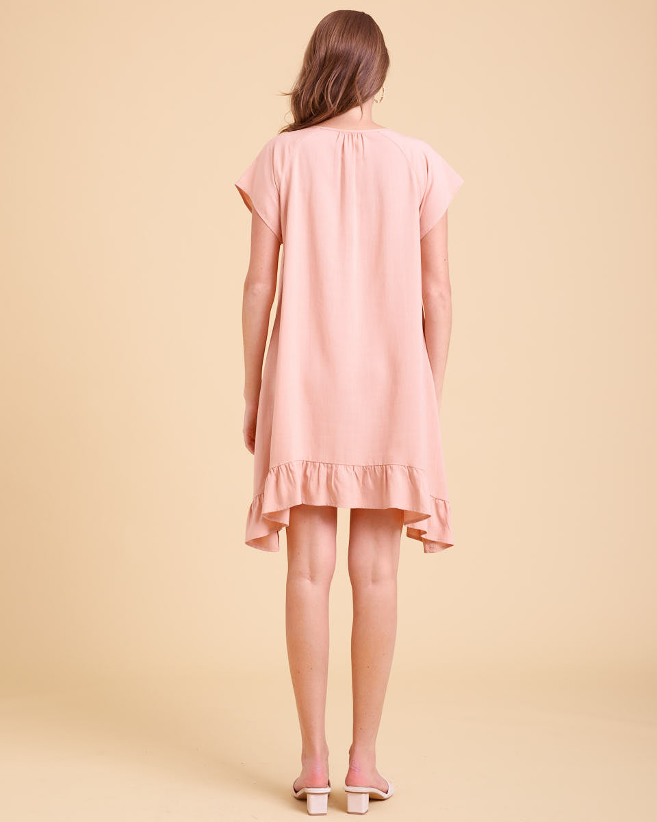 Whisper Nursing Dress - Blush - Peachymama