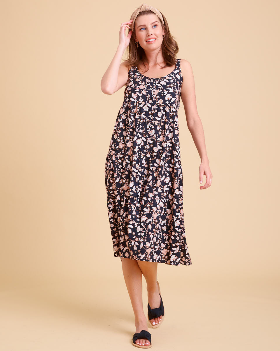 Honeysuckle Midi Nursing Dress - Honeysuckle