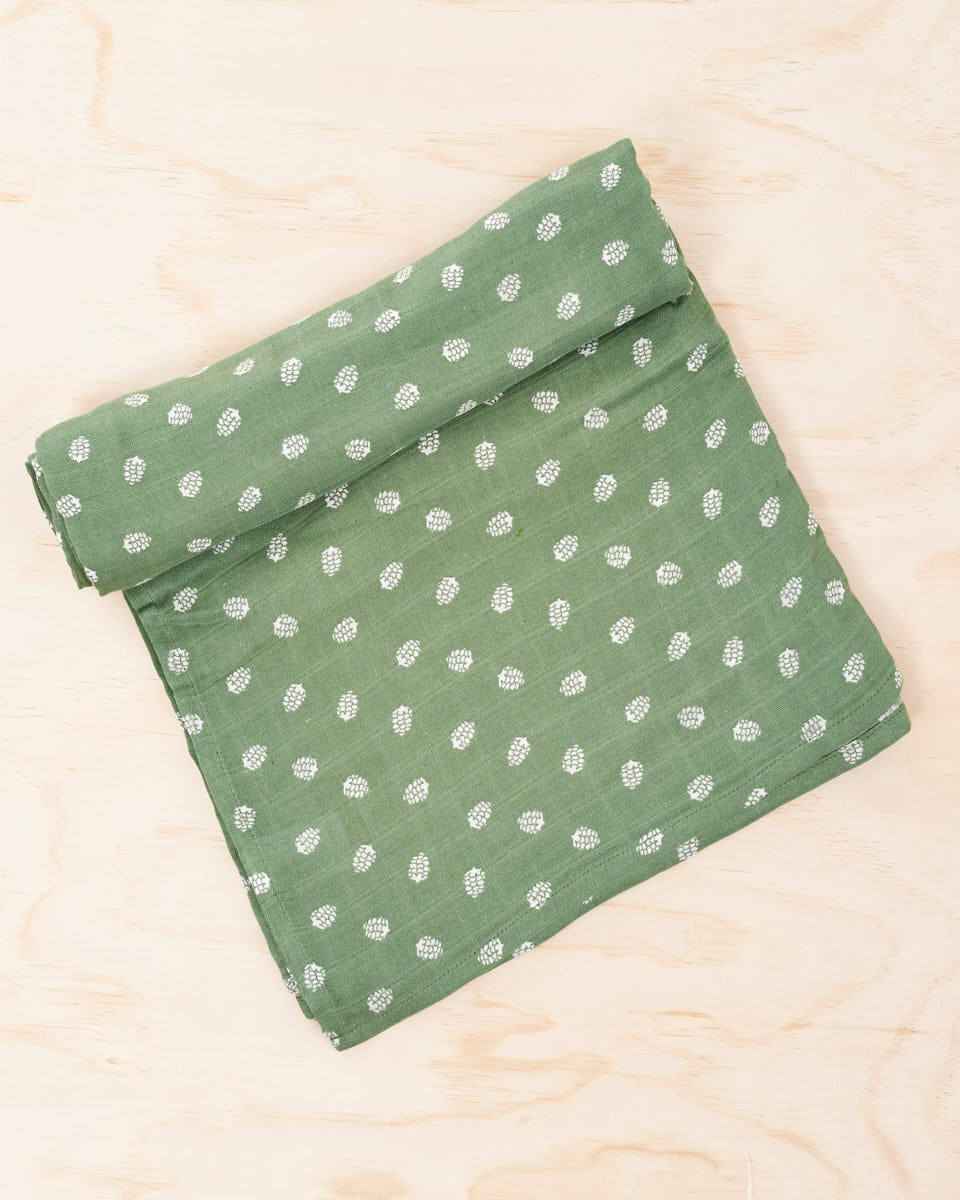 Organic Cotton / Bamboo Swaddle - Sage - Peachymama