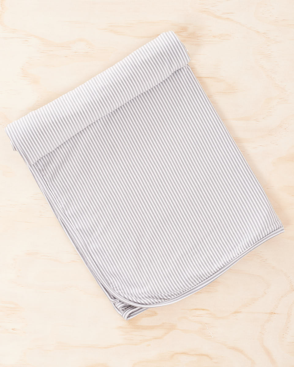 竹制婴儿裹巾 - 灰色条纹
