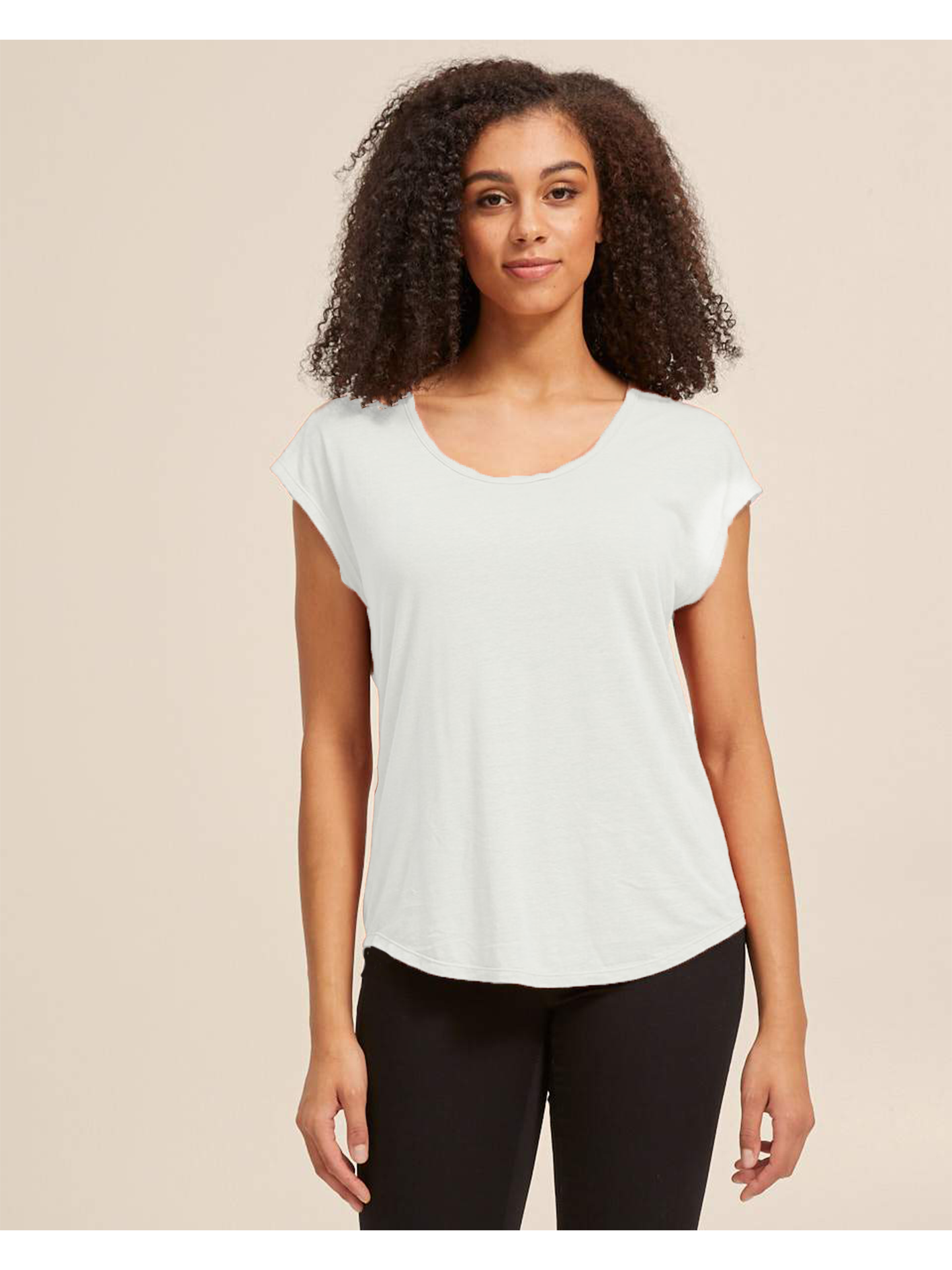 Linen Nursing Tee - White - Peachymama